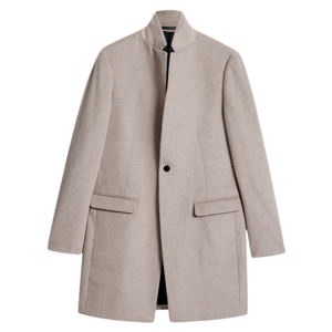 AllSaints Hargrove Slim Fit Wool Blend Coat